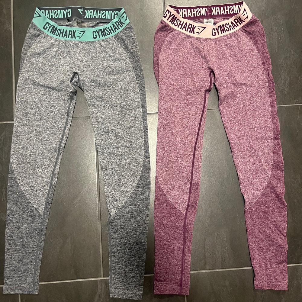 Gymshark Flex High Waisted Leggings Size M - Two Pairs - FREE SHIPPING